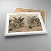 Gerahmtes Poster - Weißer Rahmen - Wald Blatt Baum - 50x40 Produktbild-Vorschau 3