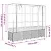 Hochbeet mit Gewächshaus-Aufsatz Rattan-Optik 160x40x153 cm Produktbild-Vorschau 10