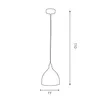 Noak classic 1xE27 15W Luminex nero lampada a sospensione Anteprima dell’immagine prodotto 5