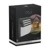 The image shows the retail packaging for an outdoor wall light. The packaging features an illustration of the light fixture and a house with outdoor lighting. Produktbild-Vorschau