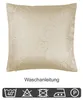 Kissenbezug 40x40 cm creme sand Damast Circle Deko Produktbild-Vorschau 3