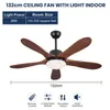 Wentylator sufitowy AIORBER z oświetleniem, 132 cm, cichy, Podgląd zdjęcia produktu 5