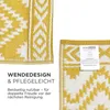 HOMESCAPES Outdoor Teppich wetterfest gelb-weiß 180x270 cm, Produktbild-Vorschau 6