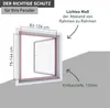 Fliegengitterfenster zum Teleskopieren – 130x150 cm, weiß Produktbild-Vorschau 3