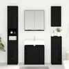 vidaXL Armoire de salle de bain noir imitation chêne 64,5 x Voir les images du produit 2