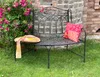 DanDiBo Gartenbank Wetterfest Halbrund aus Metall Braun Produktbild-Vorschau 7