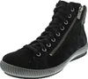 A black high-top sneaker with a zipper on the side, shown from a side-front angle against a white background. Anteprima dell’immagine prodotto