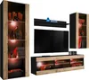 Komodee | Wohnwand mit TV-Schrank und Vitrine Tivoli Set Produktbild-Vorschau 3