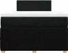 vidaXL Boxspringbett mit Matratze Schwarz 120x200 cm Stoff Produktbild-Vorschau 4