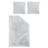 A bedding set including two pillowcases and a duvet cover, laid out on a white background. Produktbild-Vorschau