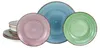 A set of colorful plates with a spiral pattern. Náhľad obrázku produktu