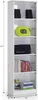 Bücherregal - Weiße Bibliothek 25x52x180h cm Produktbild-Vorschau 6