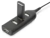 DIGITUS USB 2.0 Hub 4-Port Kabellänge: 300 mm schwarz Produktbild-Vorschau 3