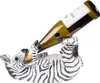 Clayre & Eef Wijnrek Zebra, 32x12x18 cm, zwart, kunststof Productafbeelding-voorbeeld 3