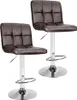 Two brown bar stools with silver bases are shown against a white background. Produktbild-Vorschau