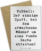 Mr. & Mrs. Panda Grußkarte Spruch Fußballspiel - Weiß - Produktbild-Vorschau 1