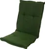 A green chair cushion on a white background. Produktbild-Vorschau