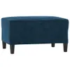 vidaXL Poggiapiedi blu 70x55x41 cm Velluto Anteprima dell’immagine prodotto 1