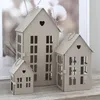 3tlg. Laterne HERZENSHAUS beige Haus Metall Lichterhaus mit Produktbild-Vorschau 2