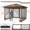 COSTWAY Tente de jardin 3,5 x 3,5 m, tente pliante Voir les images du produit 3