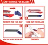 WORKPRO 5 Stück Cuttermesser Set 18mm mit 20 Ersatzklingen Produktbild-Vorschau 6