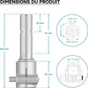 Kloubový hřídel, kloubový hřídel 160 mm s drážkovaným Náhled obrázku produktu 8