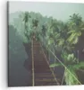 Bild auf Leinwand - Leinwandbild - Dschungel Palme Brücke - Produktbild-Vorschau 1