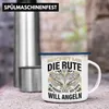 Trendation - Angler Emaille Tasse Geschenk Männer Spruch Produktbild-Vorschau 4