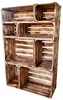 Lermowood Holzkisten 25 x 20 x 30cm Geflammte Dekokisten Produktbild-Vorschau 5