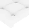 vidaXL Čelo postele bílé 100x5x78/88 cm Imitace kůže Náhled obrázku produktu 4
