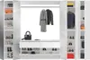 Garderobe "SystemX" in weiß Hochglanz Flurgarderobe Produktbild-Vorschau 9