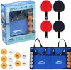 Slazenger Tischtennis-Set 15-teilig 4 Schläger 10 Bälle Produktbild-Vorschau 5