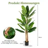 COSTWAY Künstlicher Bananenbaum 195cm im Topf, Produktbild-Vorschau 3