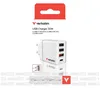 Verbatim USB Wall Charger 30W 1xUSB-C PD 3xUSB-A weiß    Voir les images du produit 13