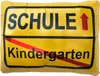 Oblique Unique Kindergarten Schule Ortsschild Folien Produktbild-Vorschau 1