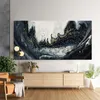 ARTHUB® Leinwandbild 60x120 cm, Abstract Black | Produktbild-Vorschau 9