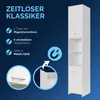 Koupelnová vysoká skříňka 185 x 30 x 30 cm | bílá Náhled obrázku produktu 10