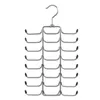 A chrome-plated metal tie and belt hanger with multiple hooks. Podgląd zdjęcia produktu