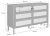 sweeek - Vintage Kommode mit Holzdekor und Flechtwerk, 6 Produktbild-Vorschau 7
