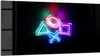 DEQORI Glasbild Echtglas 100x50 cm 'Neon Gaming Symbole' Produktbild-Vorschau 1