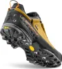 Wanderschuh TX5 Low GTX von La Sportiva; gelb-schwarz; mit Vibram-Sohle; von unten fotografiert. Náhľad obrázku produktu