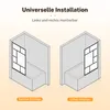 SONNI Badewannenaufsatz 80x140cm Duschabtrennung für Produktbild-Vorschau 6