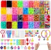 Selizo Loom Bänder Set für Kinder 2600+ Zubehör Gummibänder Produktbild-Vorschau 1
