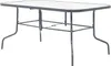 MEVEN Gartentisch Tampa gehärtete Glasplatte 150×90cm - Produktbild-Vorschau 4