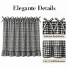 Záclonka Buffalo Plaid ve venkovském stylu s volánky, Náhled obrázku produktu 4