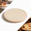 Runde Holzschneidebrett aus Buchenholz 28 cm mit Rille zum Produktbild-Vorschau 1