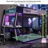 Gamingowe łóżko na antresoli 120x200 cm z biurkiem, półką Podgląd zdjęcia produktu 8