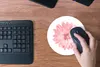 MuchoWow® Mauspad Mousepad Blumen - Rosa - Kamille 20x20 cm Produktbild-Vorschau 4