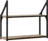 vidaXL Wandregal Wandhalterung Artisan-Eiche 60 x 21 x 51 Produktbild-Vorschau 7