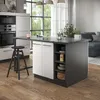 Kücheninsel Vicco Fame-Line Weiß Hochglanz/Anthrazit 90 cm Produktbild-Vorschau 4